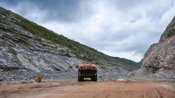 Mina de ouro a céu aberto, África foto