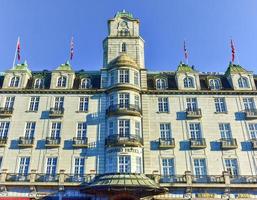 oslo, noruega - 27 de fevereiro de 2016 - - o grande hotel em oslo, noruega. o hotel é mais conhecido por ser o local anual do vencedor do prêmio nobel da paz. foto