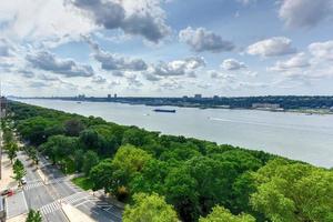 Vista aérea de Morningside Heights em Nova York. foto