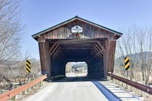 ponte coberta gorham goodnough em pittsford, vermont foto