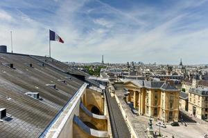 vista do horizonte de paris do panteão. foto