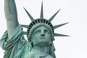 estátua da liberdade na cidade de nova york. foto