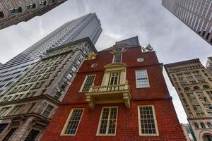 edifício antigo da casa do estado de boston em massachusetts eua foto