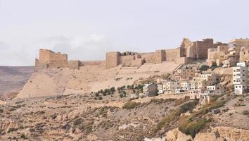 Al Karak ou Kerak Crusader Castle, Jordânia foto