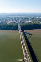 vista aérea da ponte george washington, nova york e nova jersey foto