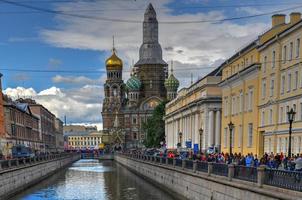 igreja do salvador do sangue derramado em são petersburgo, rússia. foto