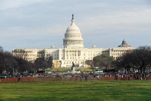 edifício do Capitólio dos EUA no inverno - Washington DC Estados Unidos foto