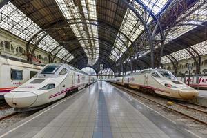 barcelona, espanha - 29 de novembro de 2016 - estacion de francia é uma importante estação ferroviária da cidade de barcelona. o estacio de franca é a segunda estação ferroviária mais movimentada da cidade. foto