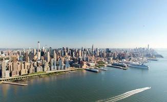 vista aérea de manhattan, nova york foto