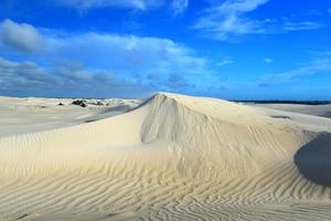 dunas de areia branca da reserva natural de nilgen foto