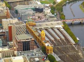 Finders Street Railway Station, um edifício icônico de Melbourne, Austrália, Victoria. construída em 1909. foto