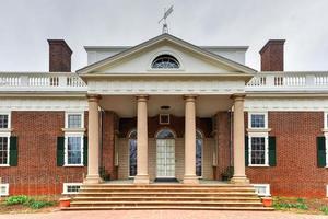 casa de thomas jefferson, monticello, em charlottesville, virgínia. foto