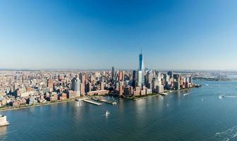 vista aérea de manhattan, nova york foto