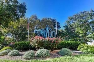 monumento george washington despedindo-se das tropas em rocky hill em washington park newark, nova jersey. foto