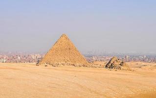 pirâmides egípcias do planalto de gizé, cairo foto