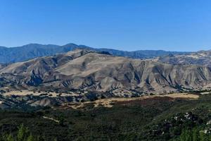 ponto de vista sobre o vale de santa ynez em santa barbara, califórnia, eua foto