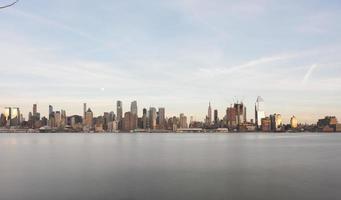 horizonte da cidade de nova york visto de weehawken, new jersey. foto