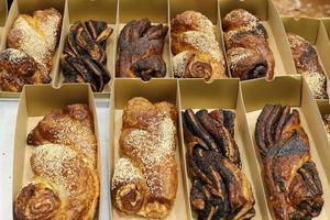 pão e produtos de panificação vendidos em israel. foto