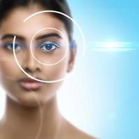 conceitos de cirurgia ocular a laser ou check-up de acuidade visual foto