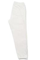 calça de moletom branca em fundo branco foto