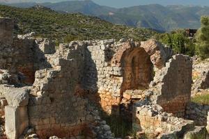 cidade antiga de andriake em demre, antalya, turkiye foto