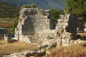 cidade antiga de andriake em demre, antalya, turkiye foto