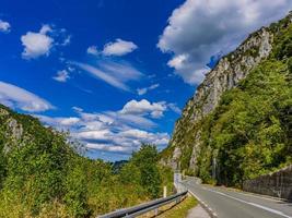 estrada do Danúbio em Djerdap na Sérvia foto