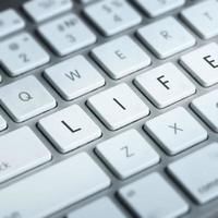 botões de vida no teclado foto