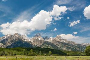 cordilheira do parque nacional de grand teton em wyoming, eua. foto