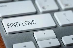 encontrar botão de amor no teclado foto