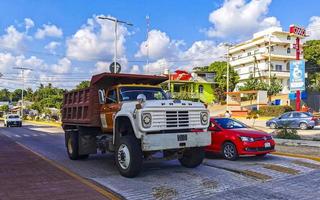 puerto escondido oaxaca méxico 2022 caminhões mexicanos transportadores de carga carros de entrega em puerto escondido méxico. foto