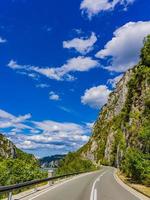 estrada do Danúbio em Djerdap na Sérvia foto