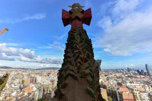 basílica templo expiatori de la sagrada familia em barcelona, espanha, 2022 foto