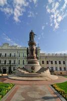 monumento de caterina ii a grande e aos fundadores de odessa em odessa, ucrânia. foi construído em 1900. em 1920 foi desmontado pelos comunistas e restaurado novamente em 2007. foto