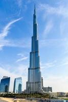 dubai, emirados árabes unidos - 24 de novembro de 2012 - o burj khalifa a torre mais alta do mundo em dubai, emirados árabes unidos foto