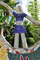 havana, cuba - 14 de janeiro de 2017 - bairro jaimanitas de havana, cuba, mais conhecido como fusterlandia pelos mosaicos coloridos. foto