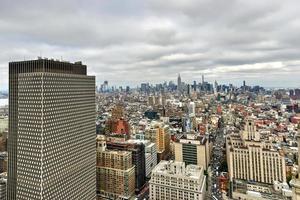 vista aérea do horizonte da cidade de nova york foto