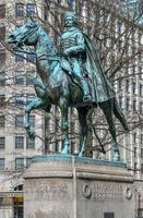 estátua de pulaski na praça da liberdade em washington, dc foto