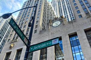 Chicago Board of Trade Building em Chicago, EUA, 2022 foto