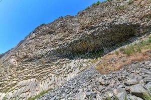 maravilha geológica única sinfonia das pedras perto de garni, armênia foto