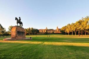 Union Buildings, Pretória ao pôr do sol foto