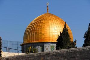 cúpula da rocha em jerusalém, israel foto