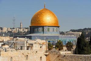 cúpula da rocha em jerusalém, israel foto