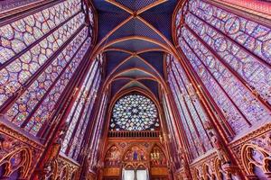 a sainte chapelle em paris, frança, 2022 foto