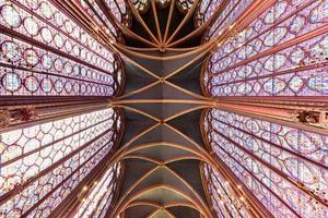 a sainte chapelle em paris, frança, 2022 foto