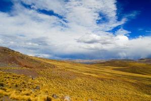 vale sagrado dos incas. Cusco para Puno, Peru. foto