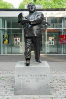 escultura do prefeito fiorello h. la guardia em Greenwich Village, Nova York, 2022 foto