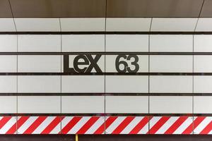 Estação de metrô Lexington e 63rd Street em Nova York, Nova York. foto
