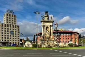 placa de espanya em barcelona, espanha. foto