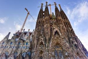 basílica templo expiatori de la sagrada familia em barcelona, espanha, 2022 foto